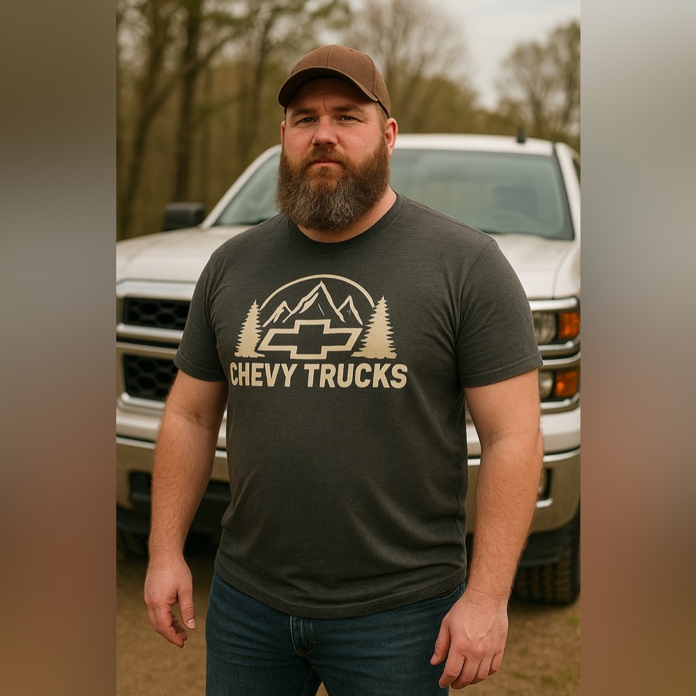 Chevy Trucks T-shirt Size Medium (Charcoal Gray)